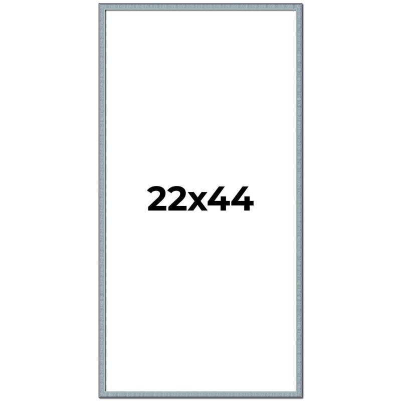 22x44 Frame Rustic Sky Blue Solid Wood Picture Frame | 0.75 Inch