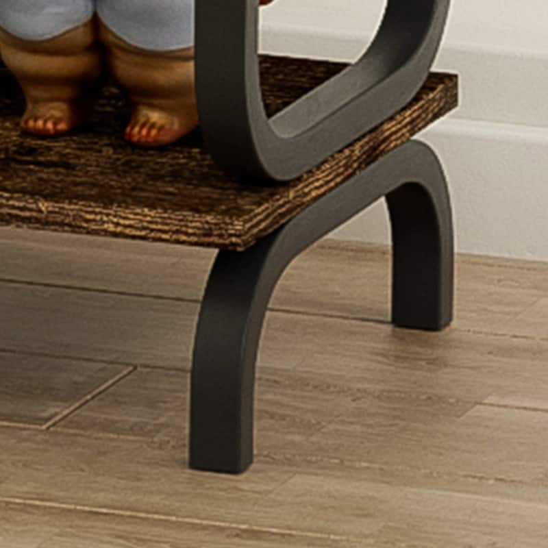 5-Tier Rustic Brown Bookcase, Vintage Industrial Storage Shelf for Home & Office