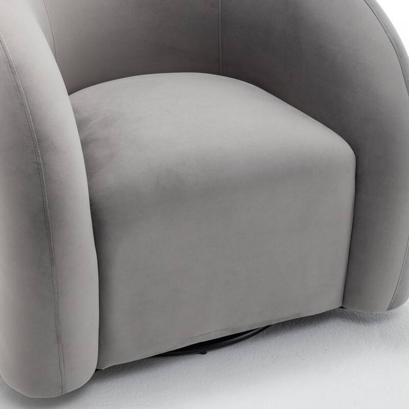 SEYNAR Modern Glam Velvet 360 Degree Swivel Accent Armchair with Tufted Back Set of 2