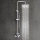 preview thumbnail 42 of 58, Outdoor 10 Inch Round Rain Shower Set with Handheld Shower (Adjustable Slider)