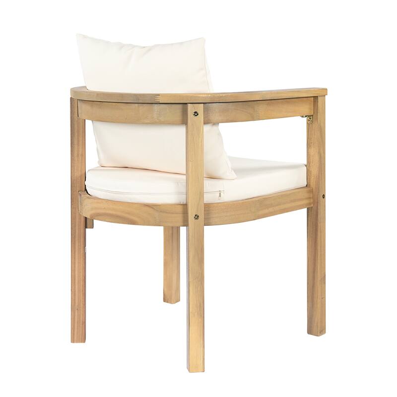 Christopher Knight Home - Carl Acacia Wood Outdoor Chairs (Set of 2)