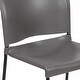 preview thumbnail 86 of 88, 5 Pack 880 lb. Capacity Full Back Contoured Sled Base Stack Chair - 23.75"D x 19.5"W x 32"H