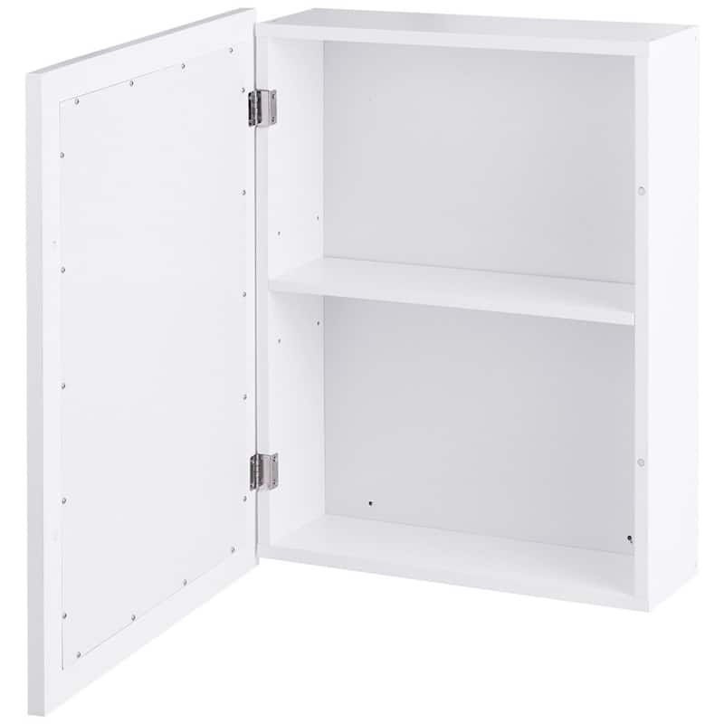 Gymax Bathroom Mirror Cabinet Wall Mounted Kitchen Medicine Storage