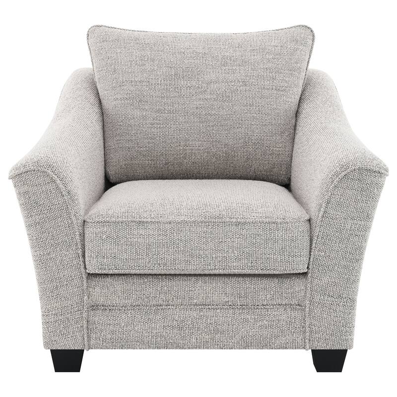 Tomkins Boucle Upholstered Sofa Set Light Grey