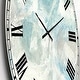preview thumbnail 3 of 6, Designart 'Pale Blue Shade III' Modern Farmhouse Large Wall CLock