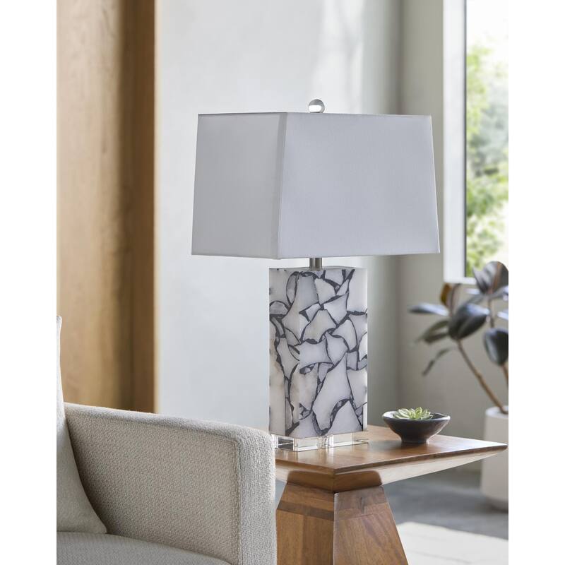 Livabliss Angelo Modern & Contemporary Accent Table Lamp - Brick