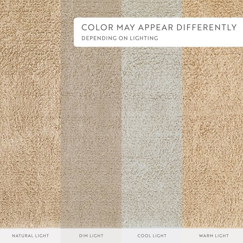 Becky Cameron 100% Cotton Reversible Solid Bath Mat