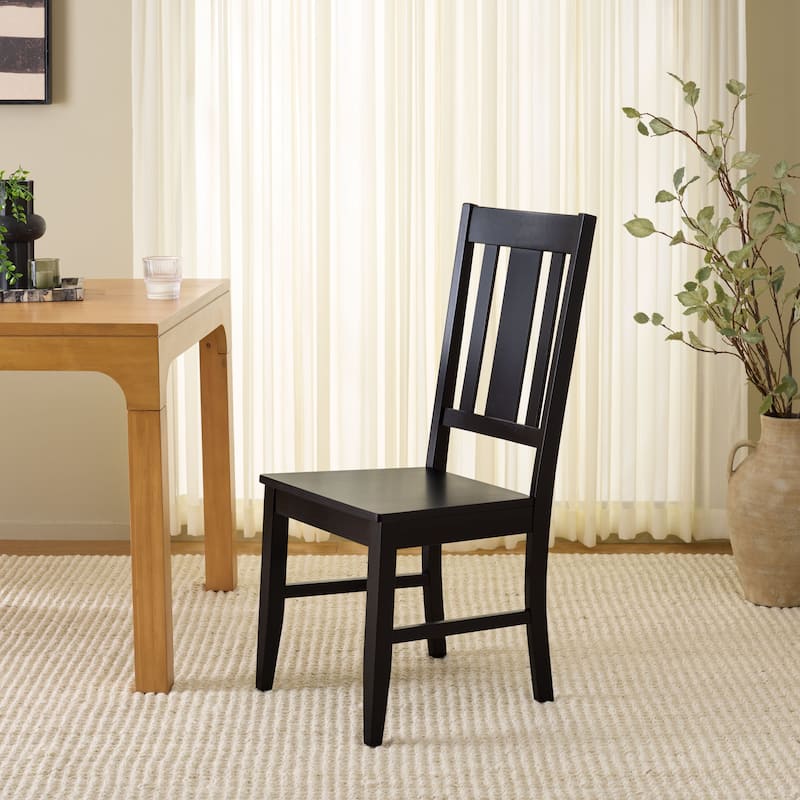 SAFAVIEH Home Roswitha Slat Back Side Chair - 18"W x 22"D x 39"H