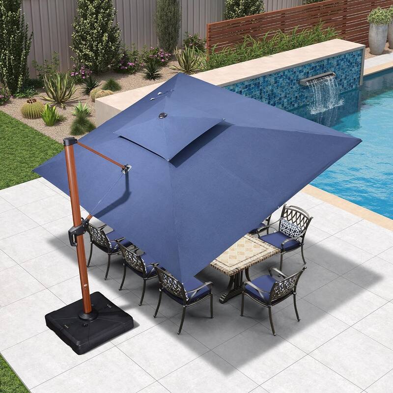 PURPLE LEAF Sunbrella Patio Cantilever Umbrella