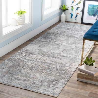 Baines Contemporary Area Rug - 3'3" x 8' Runner
