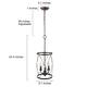 Carbon Loft Modern Farmhouse 3-Light Cylinder Pendant Lights for Kitchen Island - W 9.1"x H 24.4"
