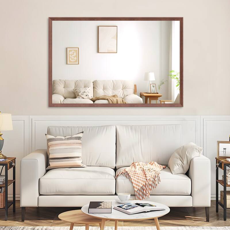 Oversized Modern Rectangle Bathroom Mirror - 60"x40"