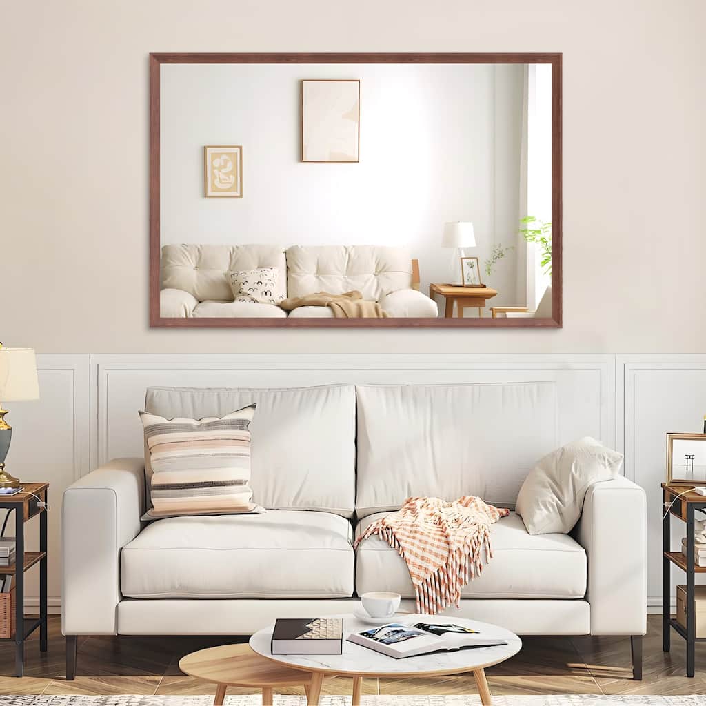 Oversized Modern Rectangle Bathroom Mirror