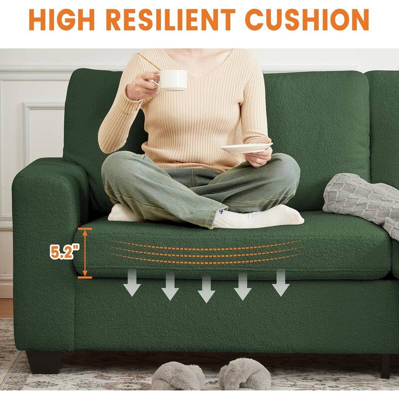 3 Seater Cloud Couch, with Deep Seats, 83"