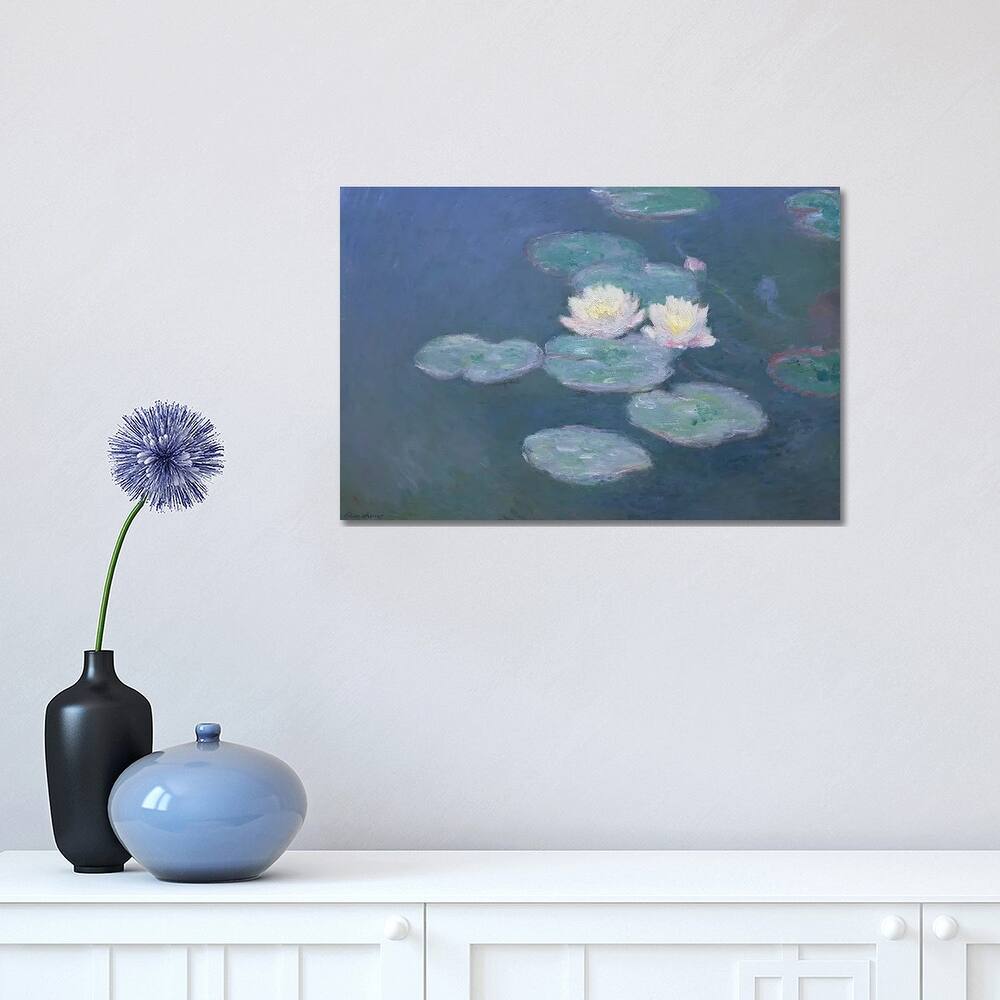 iCanvas "Waterlilies, Evening " by Claude Monet Canvas Print