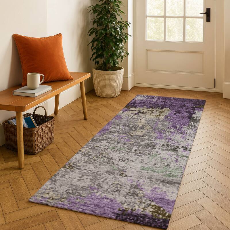 Premium Washable Super Soft Mayfield Rug - Lavender - 2'3" x 7'6"