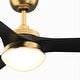 preview thumbnail 2 of 14, Fanimation Barlow 52 inch Indoor/Outdoor Ceiling Fan with LED CCT Select Light Kit and Remote - Brushed Satin Brass