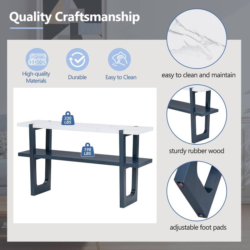 Console Table Entryway Table Sofa Table Navy Corner Table
