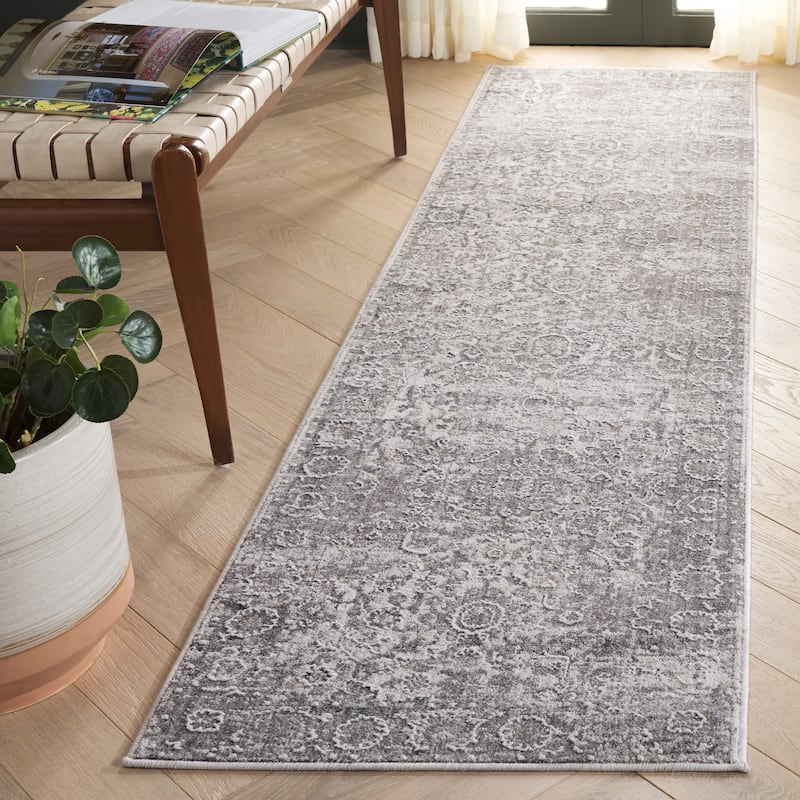 SAFAVIEH Finley Orjola Vintage Distressed Rug - Grey/Beige - 2'2" x 8' Runner