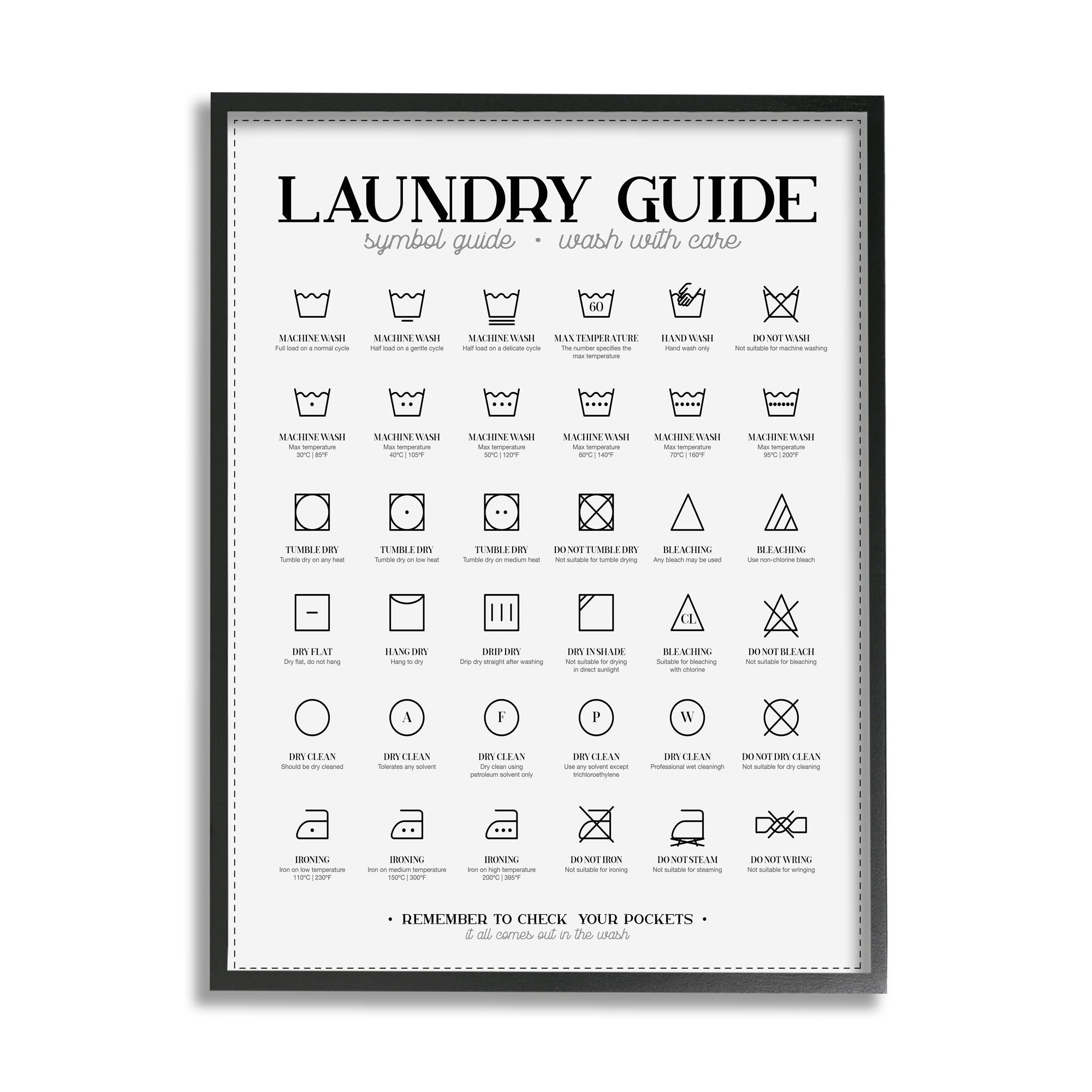 stupell-laundry-room-minimal-symbols-guide-check-pockets-framed-wall-art-off-white-on-sale-bed-bath-beyond-33855005