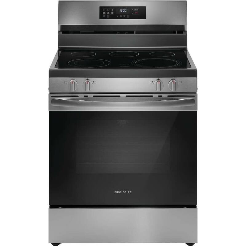 Frigidaire FCRE3083A 30" Wide 5.3 Cu. Ft. Free Standing Electric Range - Stainless Steel