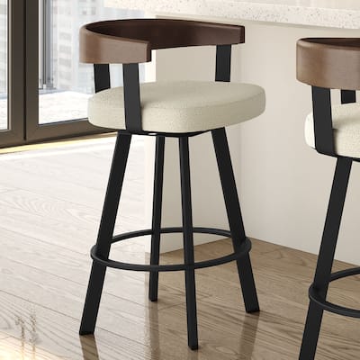 Amisco Lars Swivel Counter and Bar Stool