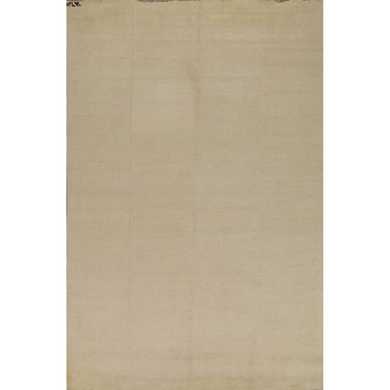 Modern Gabbeh Oriental Area Rug Handmade Wool Carpet - 6'6"x 9'9"