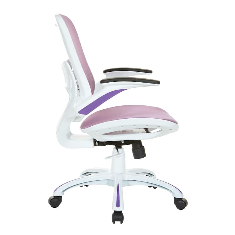 Riley Office Chair with White Mesh Seat and Back