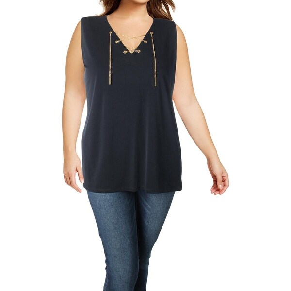 michael kors lace up top
