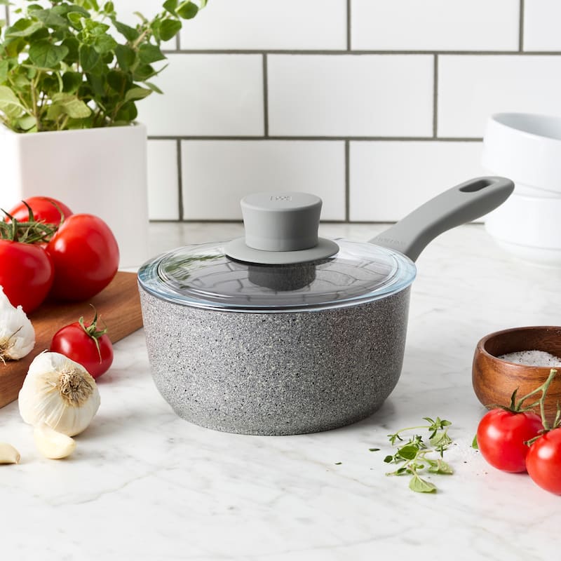ZWILLING Parma Plus Aluminum Nonstick Saucepan with Lid - Grey