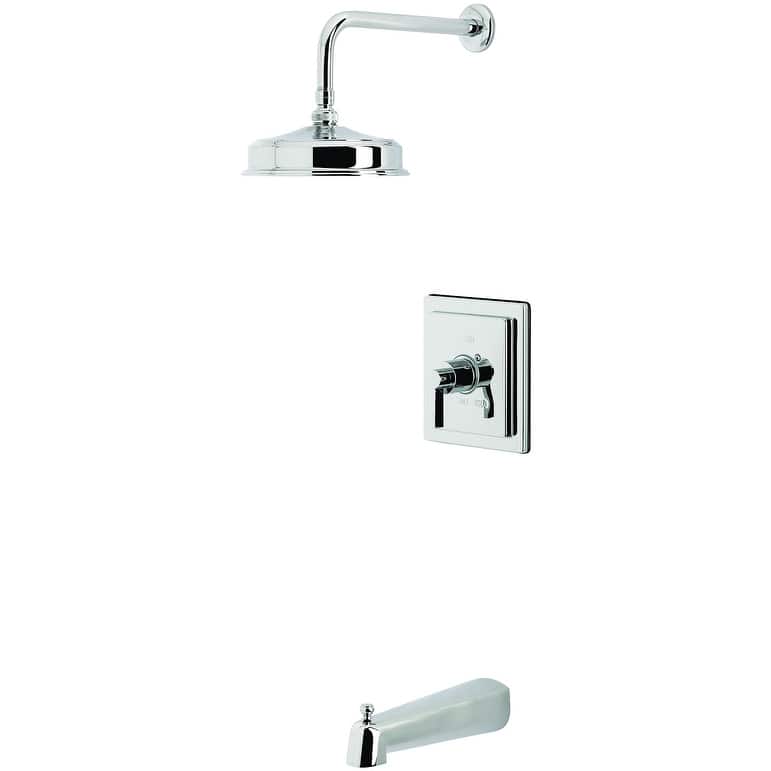 Kingston Brass KB589.NDL NuvoFusion Tub and Shower Trim Package with - Polished Chrome