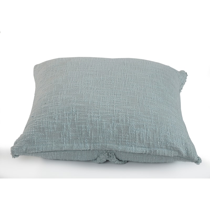 Solid Decorative Diamond Tufted Cotton Throw Pillow