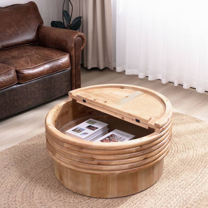30.3" Modern Rustic Centerpiece for Living Room