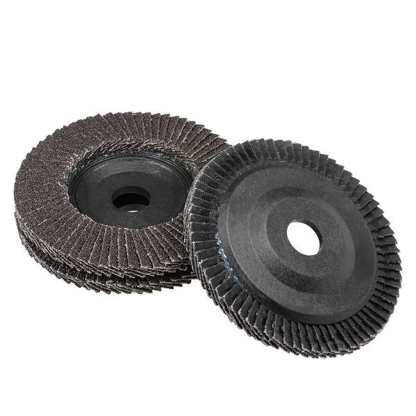Black Hawk Mounted Flap Wheels – 3x1x1/4 Shank, 60 Grit A/O – 5-Pack For Die Grinder, Sanding Metal/Wood/Fiberglass