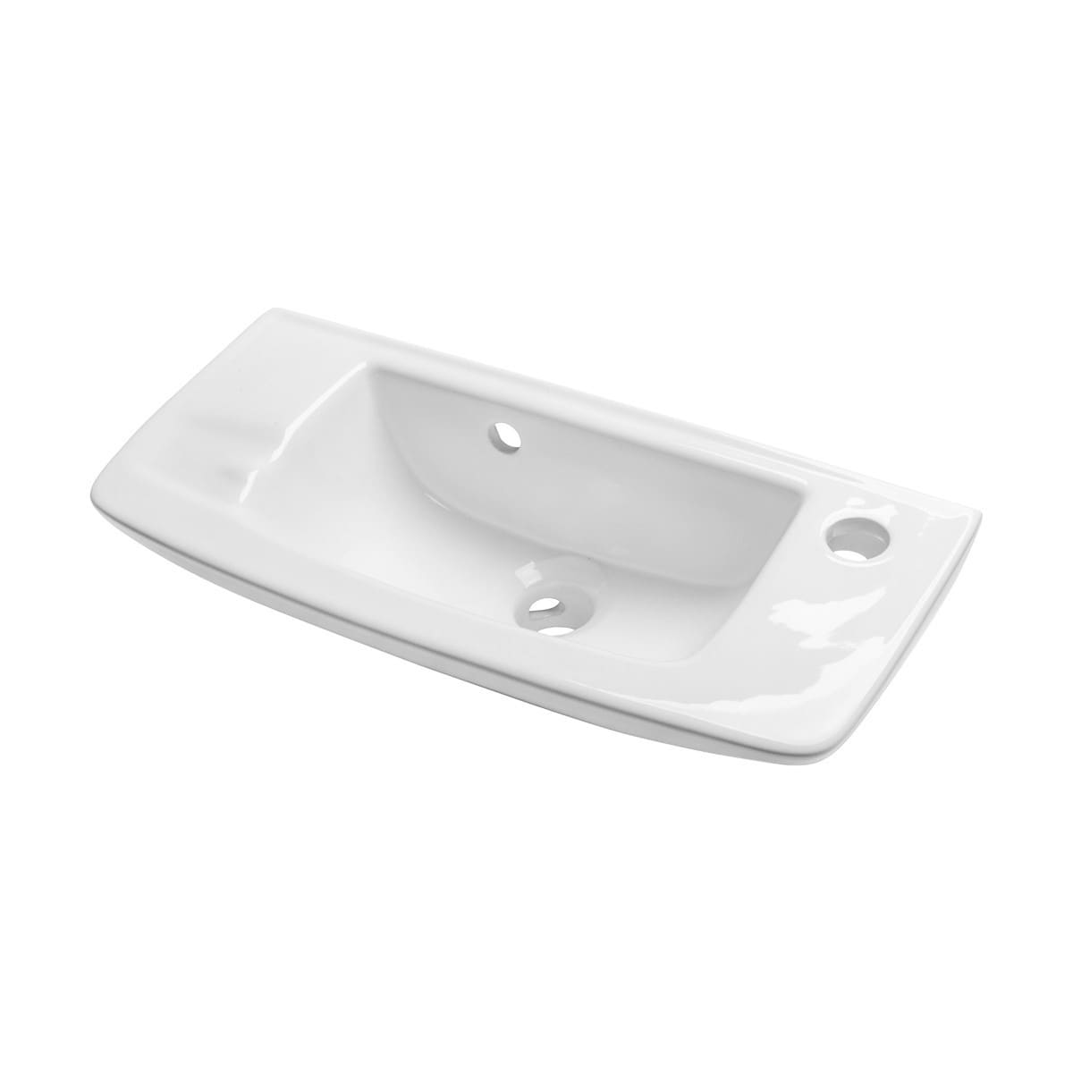 Small White Wall Mount Bathroom Sink With Overflow Vitreous China On Sale Overstock 12537910