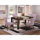 preview thumbnail 1 of 28, Kitchen Set - Dining Table and Upholstered Chairs with Button Tufted Back - (Pieces/Color Option) CNGA5-77-40