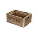 preview thumbnail 5 of 7, Brown Wood Storage Crates with Metal Border Accents (Set of 3)
