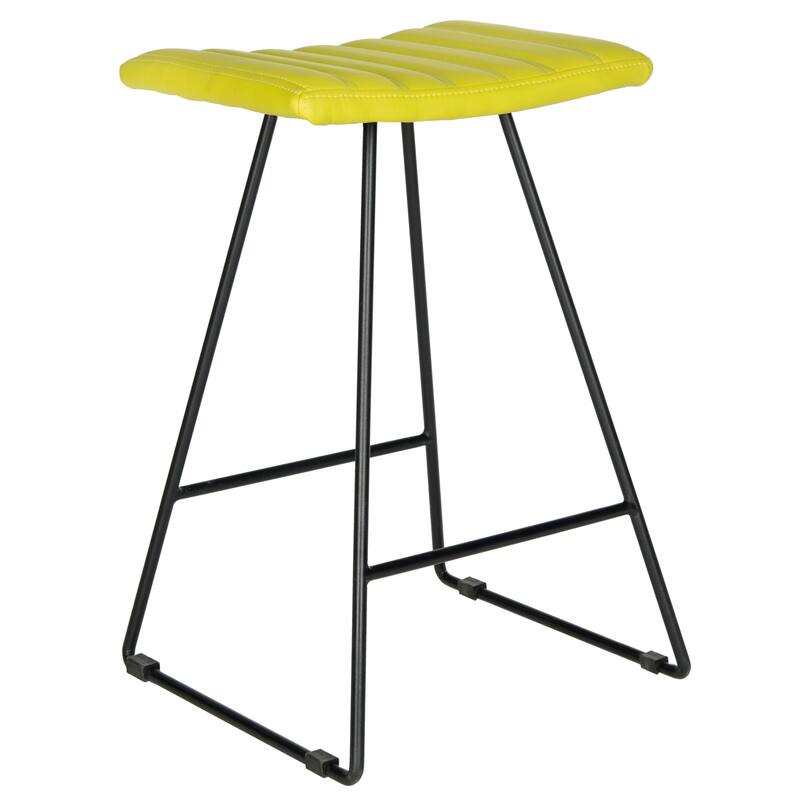 SAFAVIEH Doreen Mid-Century Dining Modern White 27-inch Counter Stool (Set of 2) - 16.5" x 16" x 26"