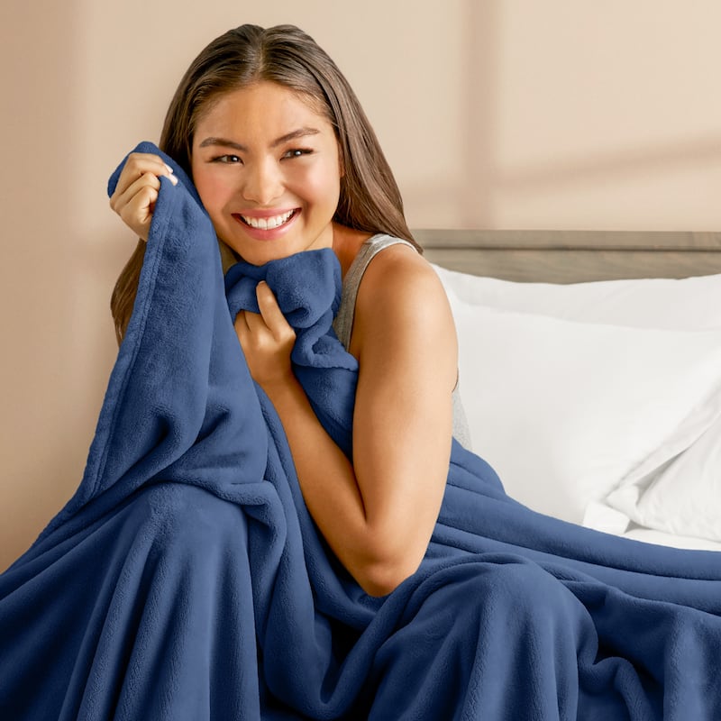 Bare Home Microplush Fleece Blanket - Ultra-Soft - Cozy Fuzzy Warm