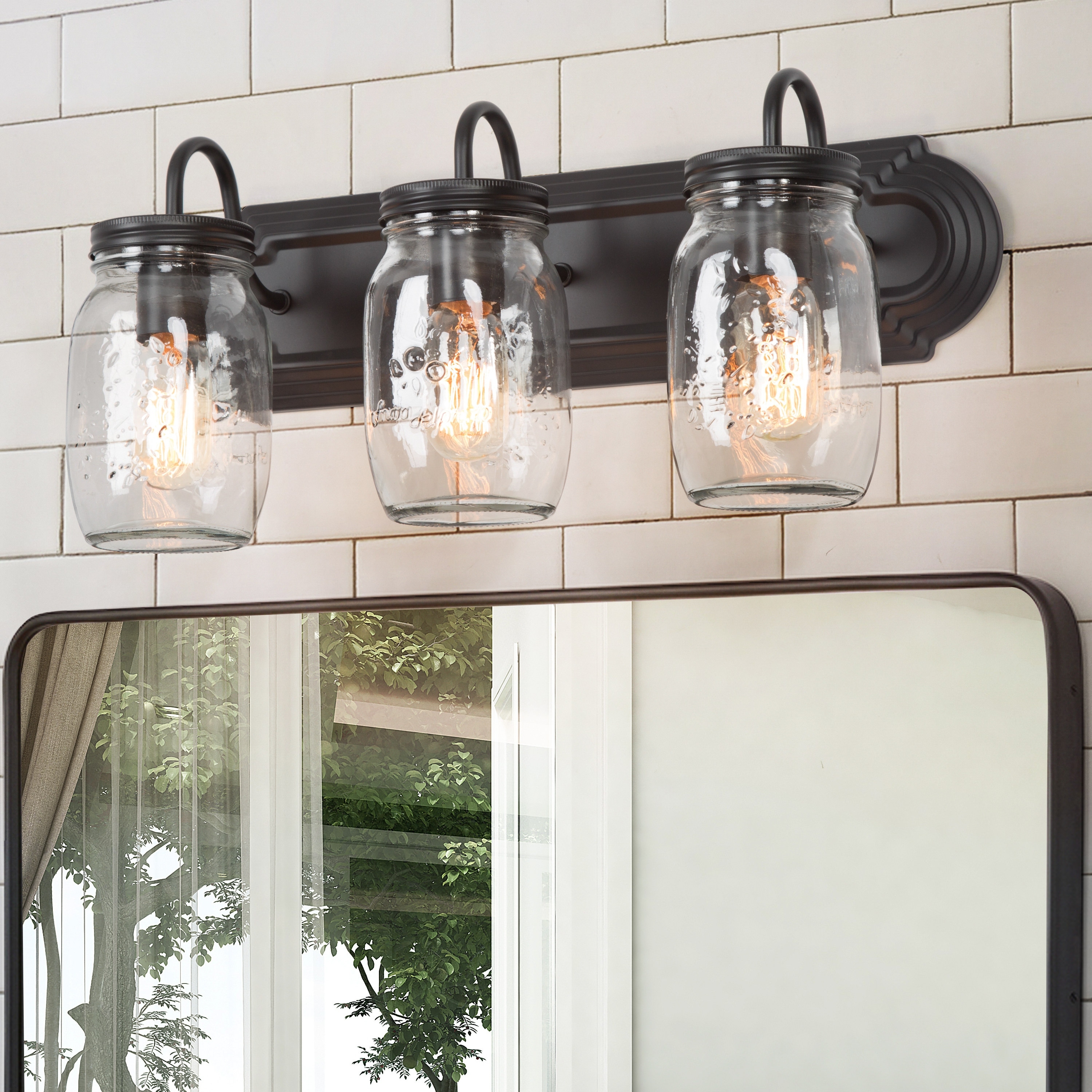 Modern farmhouse clearance bathroom vanity lights