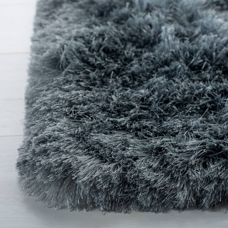 SAFAVIEH Handmade Ocean Shag Lyse Glam 2.5-inch Thick Rug