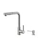 preview thumbnail 2 of 7, STYLISH Stainless Steel Single Handle Pull Down Faucet with Soap Dispenser - Brushed Stainless Steel