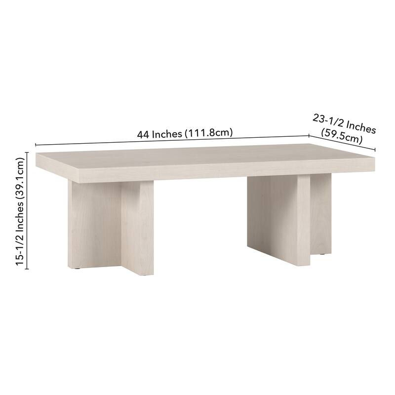 Dimitra 44" Wide Rectangular Coffee Table
