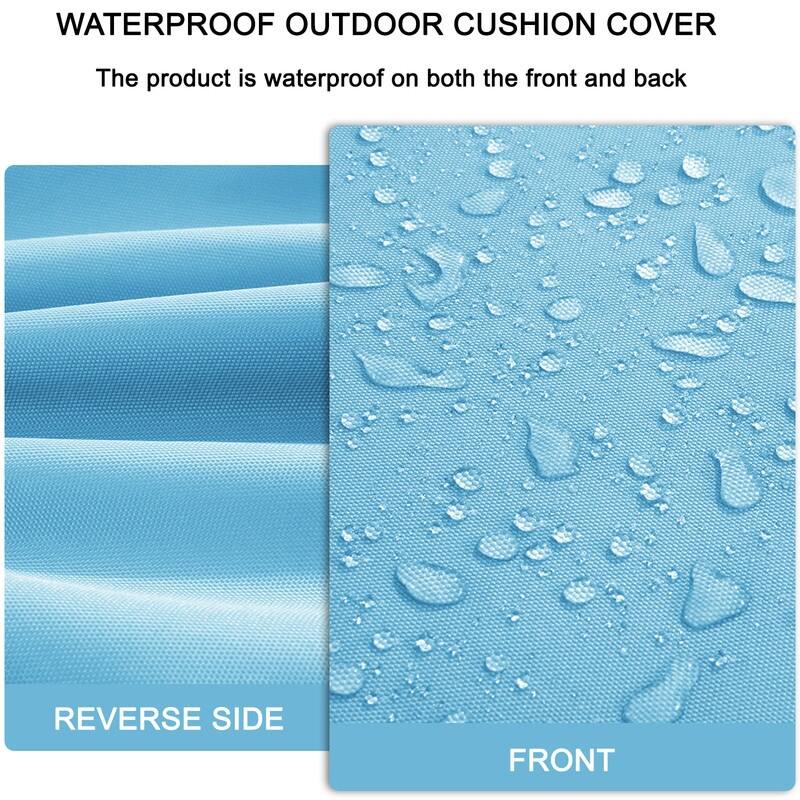 Outdoor Loveseat Cushion Set (Set of 1 Seats,48x24in, 2 Backs,24x18in )