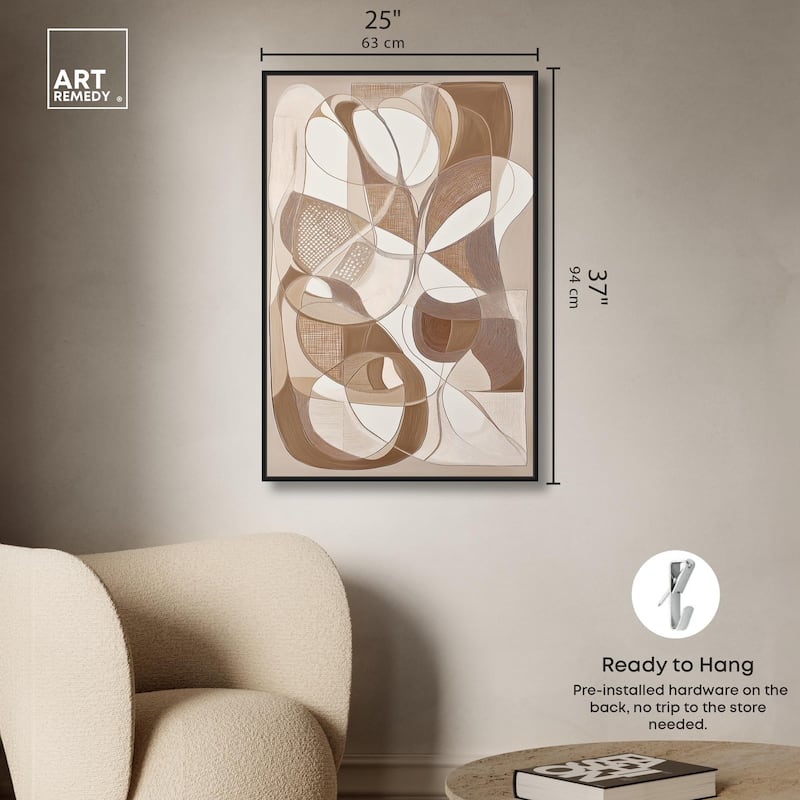 Mocha Dream Canvas by Art Remedy