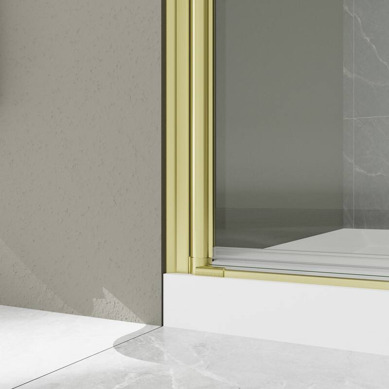 Alvana 60‘’×72'' Semi-Frameless Hinged Shower Door