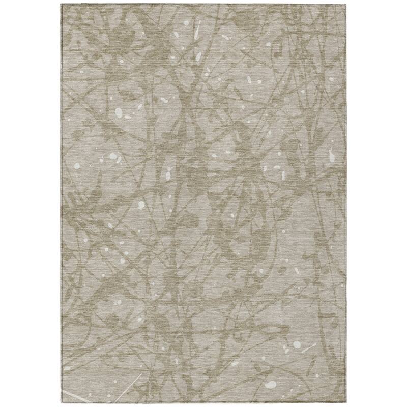 Machine Washable Indoor/ Outdoor Modern Campo Chantille Rug