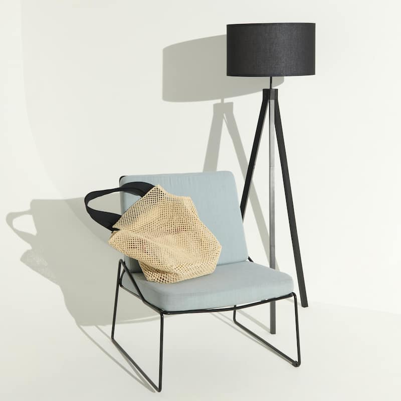 Brightech Eden 58 in. Traditional 3-Way Dimming LED Tripod Floor Lamp with Beige Fabric Drum Shade
