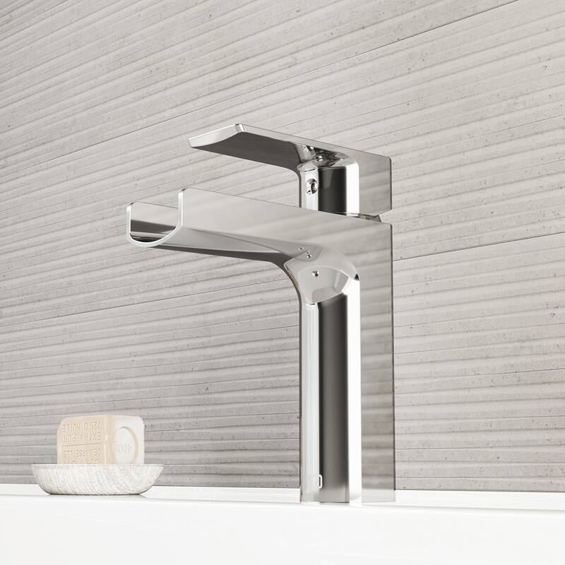 VIGO Ileana 7" H Single Handle Single Hole Bathroom Faucet