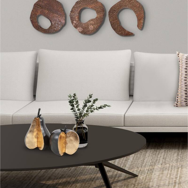 Gilded Pear - 16.5H x 6.3/4W x 9.1/4D